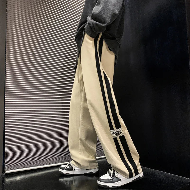 Wide-Leg Corduroy Pants