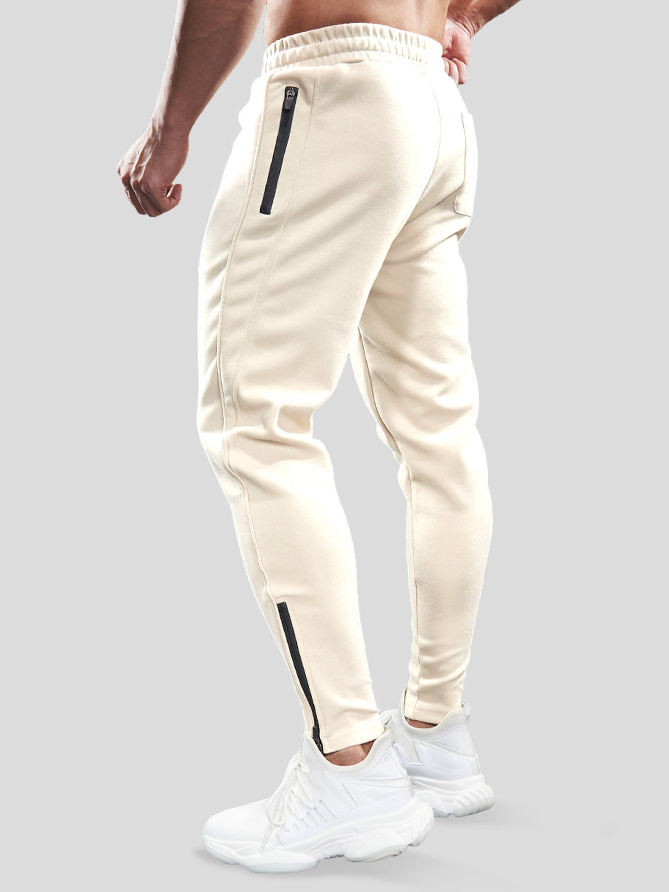 Cozyspacer Suedepatch Sweatshirt And Zip Ankle Jogger Set