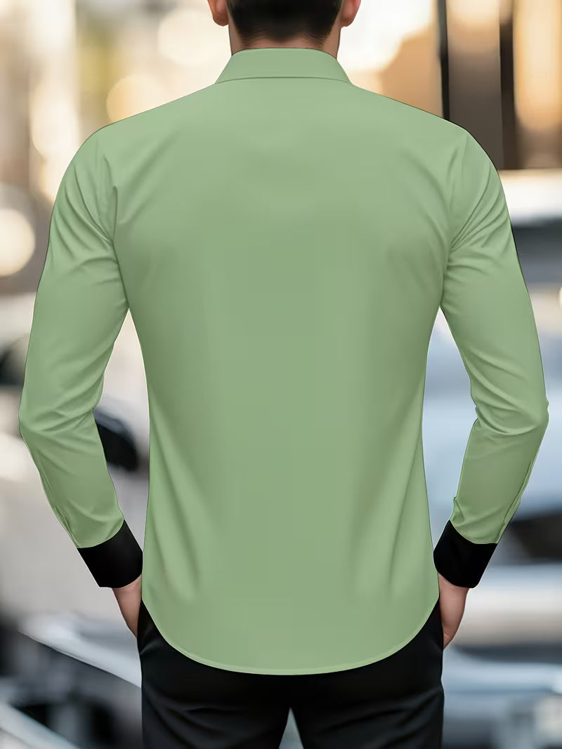Elegant Long Sleeve Shirt With Button