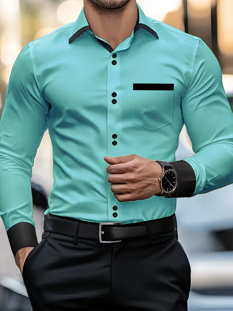 Elegant Long Sleeve Shirt With Button