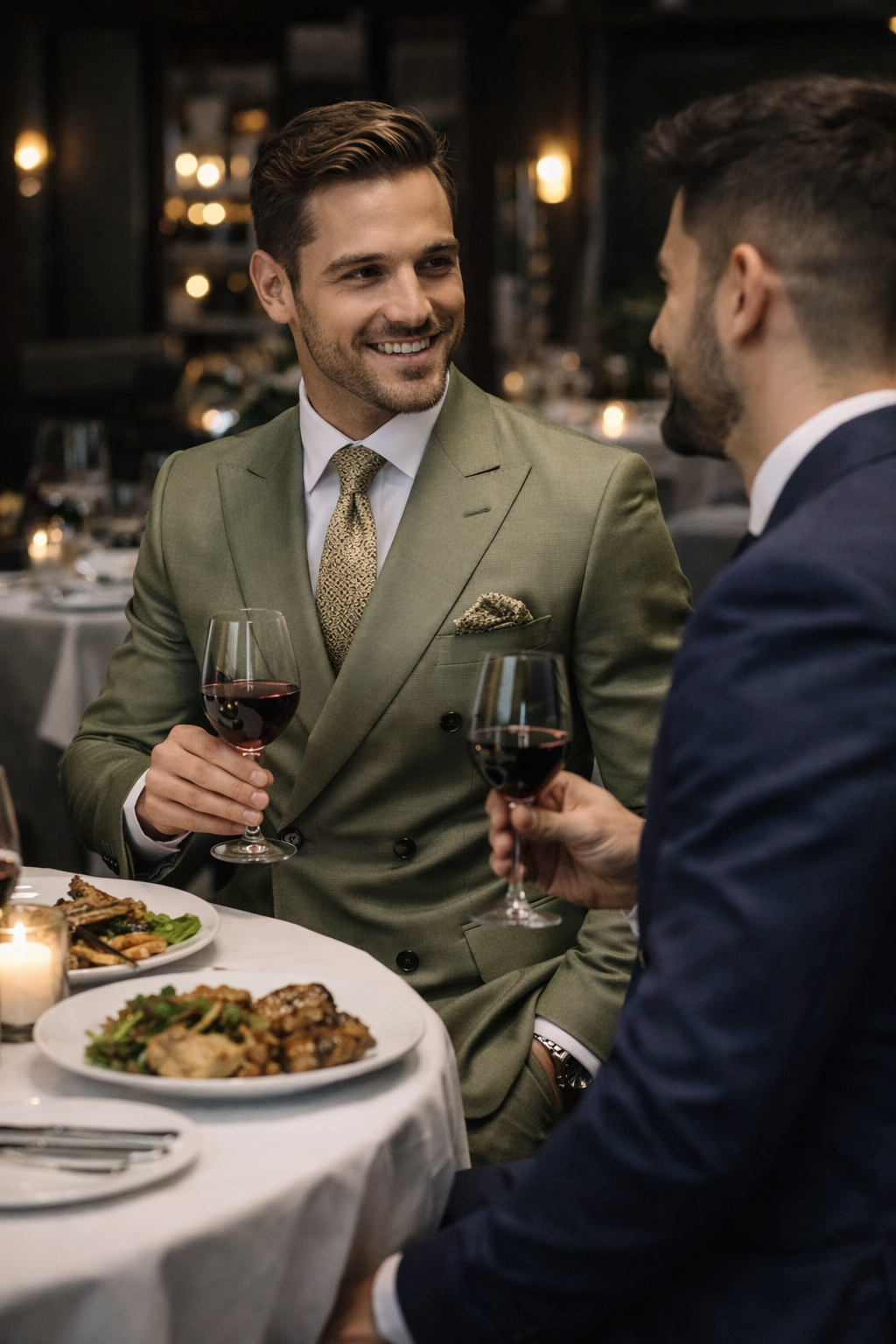 Double-Breasted morden Tailored Suit sets
