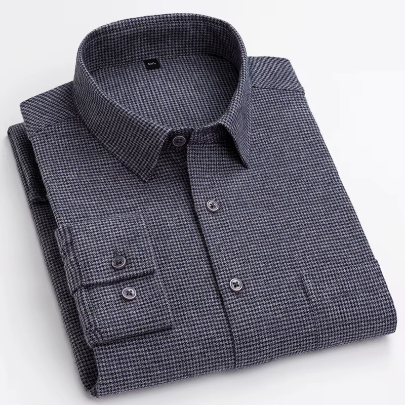 Monarch Houndstooth Cotton Shirt