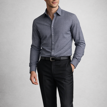 Monarch Houndstooth Cotton Shirt