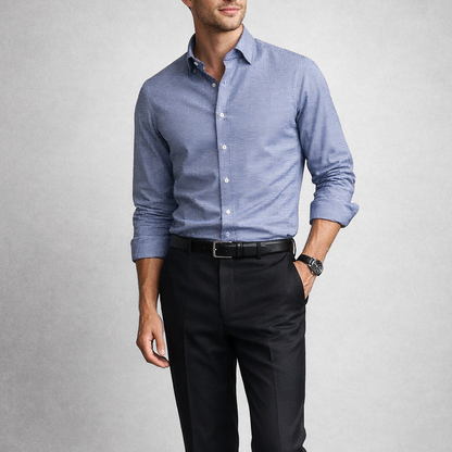 Monarch Houndstooth Cotton Shirt