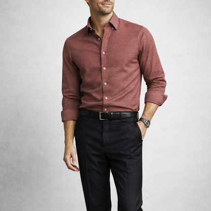 Monarch Houndstooth Cotton Shirt