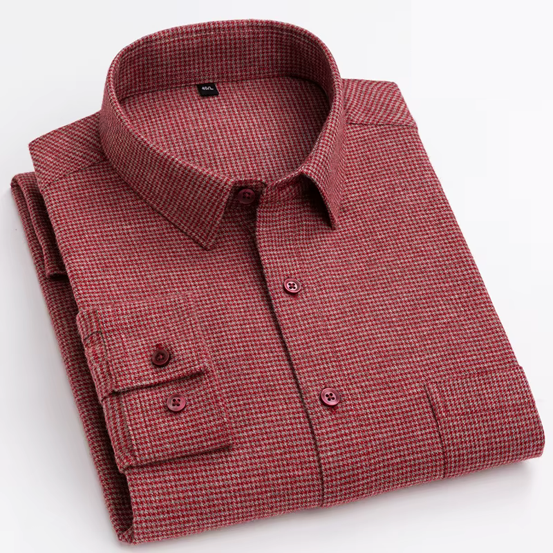 Monarch Houndstooth Cotton Shirt