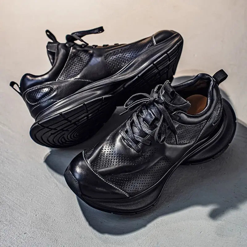 ALVERTON LEATHER TRAINERS
