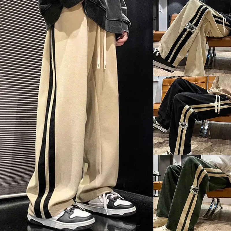Wide-Leg Corduroy Pants