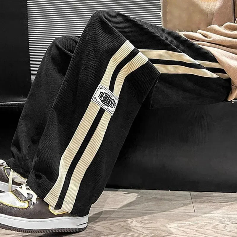 Wide-Leg Corduroy Pants