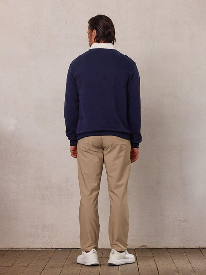 Men's Golf Button Up Collared Sweatshirt